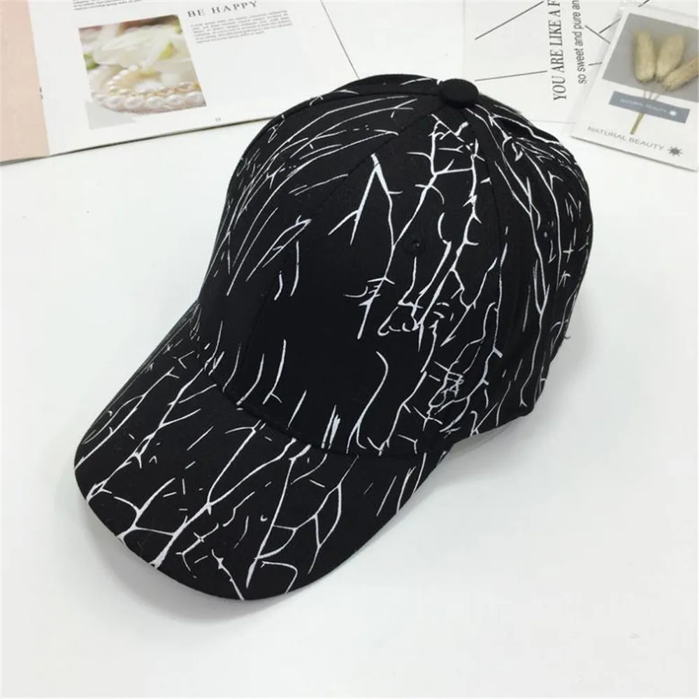 

Female Korean Version Baseball Cap Tree Fork Printing Cap Men Travel Outdoor Leisure Spring Summer Sun Hat