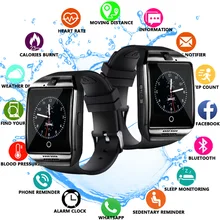Smart Watch Q18 with Sim&TF Card Slot Push Message Camera Bluetooth Connectivity Android Phone better than DZ09 A1