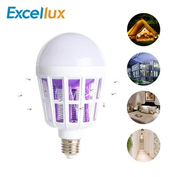 

LED Mosquito Killer Bulb AC 220V 15W Bug Zapper Trap Lamp E27 Insect Anti Mosquito Repeller Night Light Killing Fly Night lamp