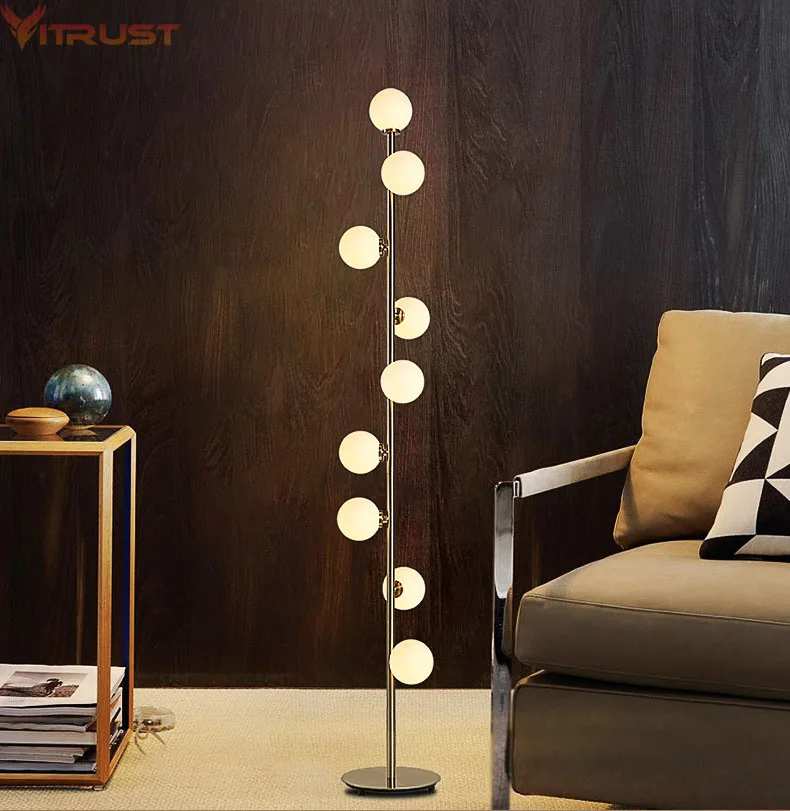 Vitrust Nordic Floor Lamps LED standing Lambader Table Glass Living room Sitting Bedroom lampara de pie moderno lamparas de pie