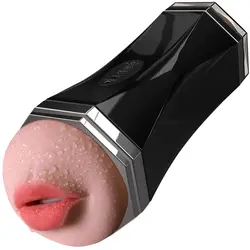 Вибратор секс-игрушки для мужчин силиконовая оральная Вагина настоящая киска голос самолет чашка мастурбация мужской оральный киска