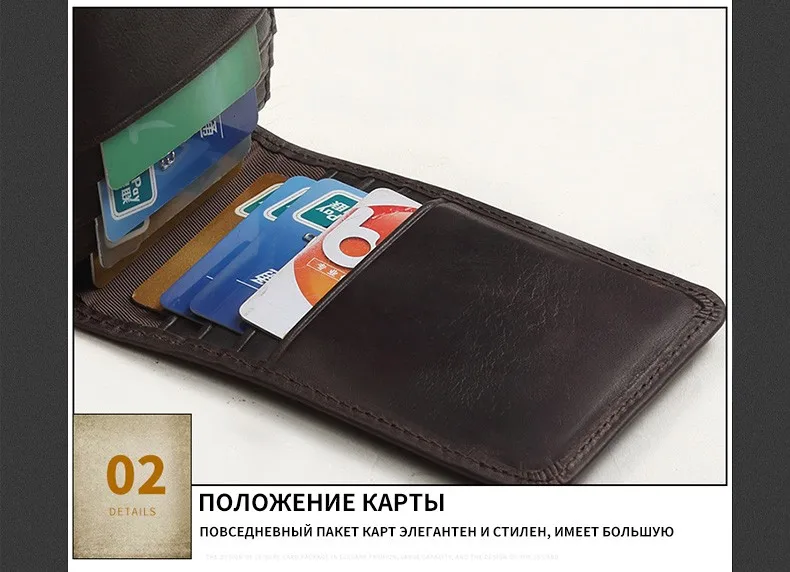 COWATHER топ корова натуральная кожа Card& ID держатели для мужская мода дизайн два цвета карты мужской кошелек K001