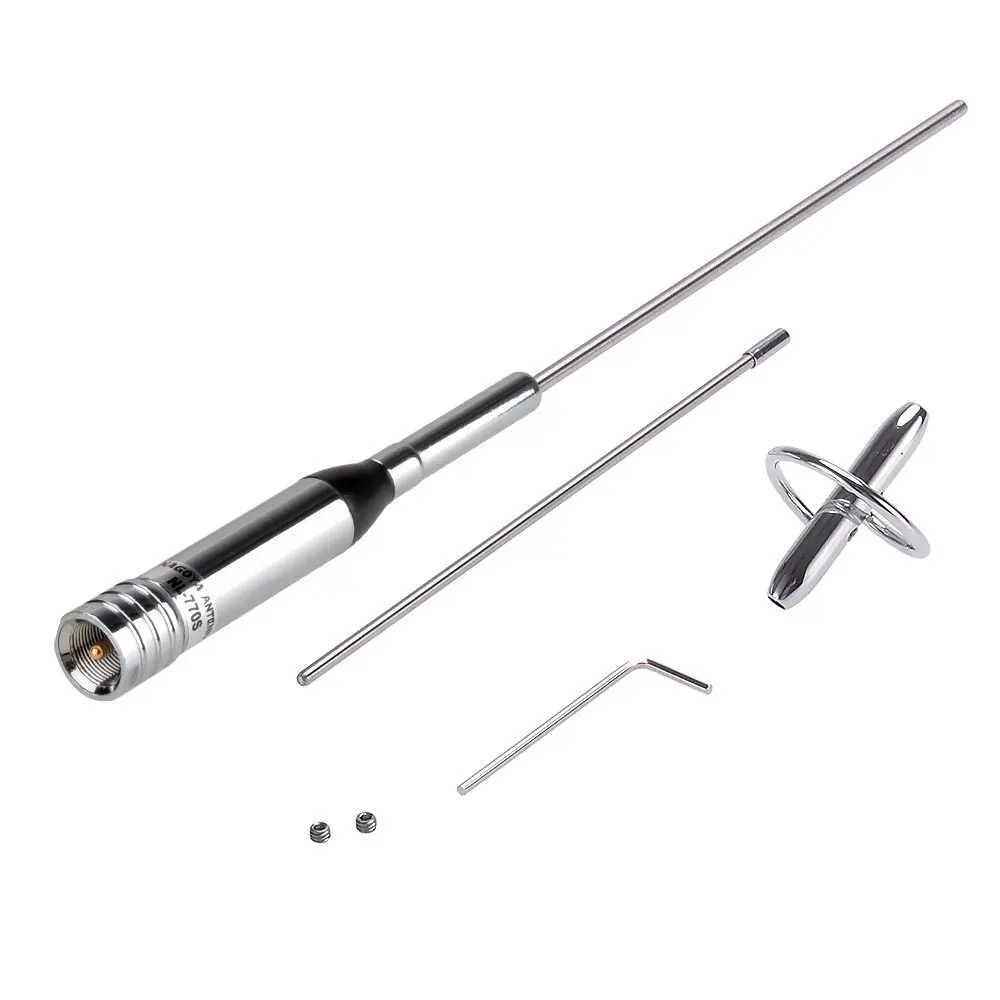 

Nagoya NL-770S PL259 Connector Dual Band Mobile Radio Antenna 150W 2.15/3.0dBi Car Radio Antenna Mobile Transceiver Aerial