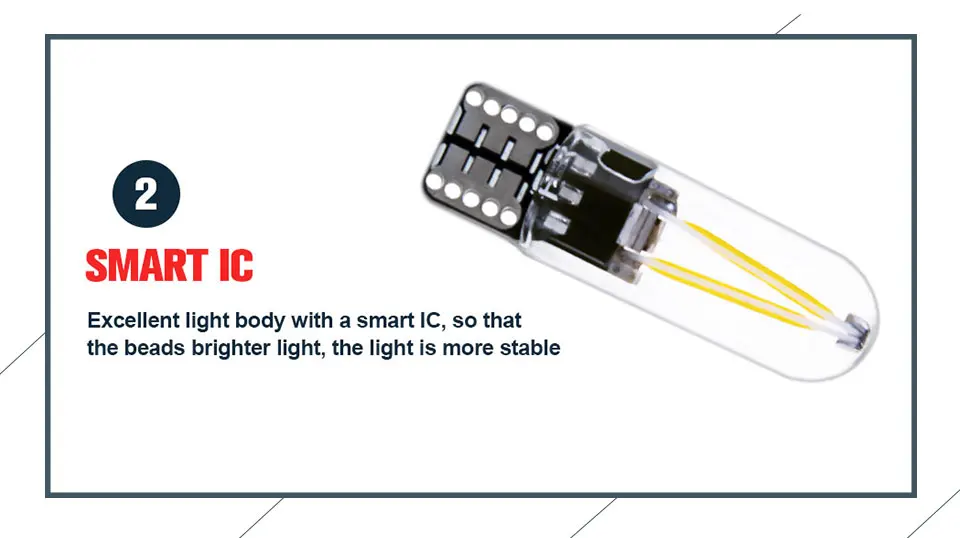 1Pcs T10 W5W led Bulb T10 LED drl Car interior light SMD 194 168 COB Glass Auto Filament Lamp 12V red White Yellow Crystal Blue (8)