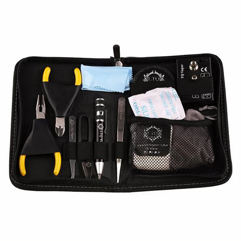 

DIY Tool Kit Bag All-in-One for Electronic Cigarette RBA RDA RTA RDTA Tank Atomizer Vape Vaporizer Ecigarette