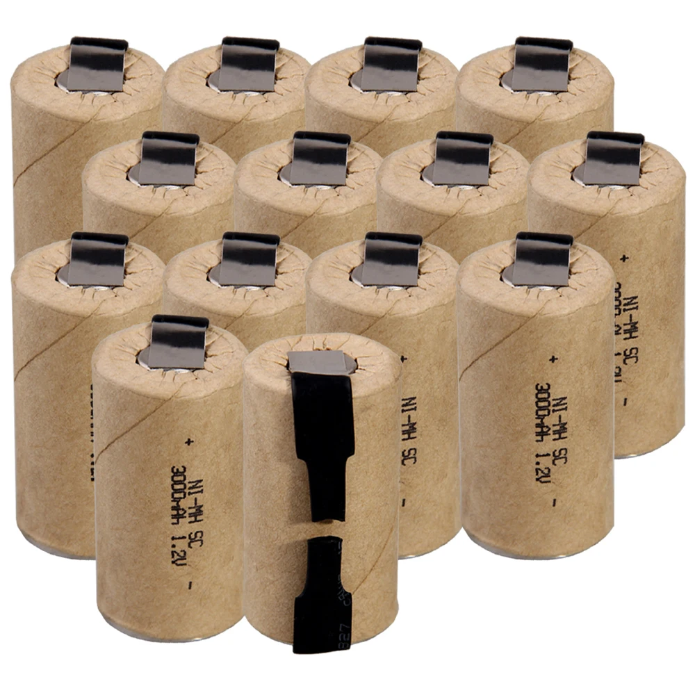 

Lowest price 14 piece SC battery 1.2v batteries rechargeable 3000mAh nimh battery for power tools akkumulator