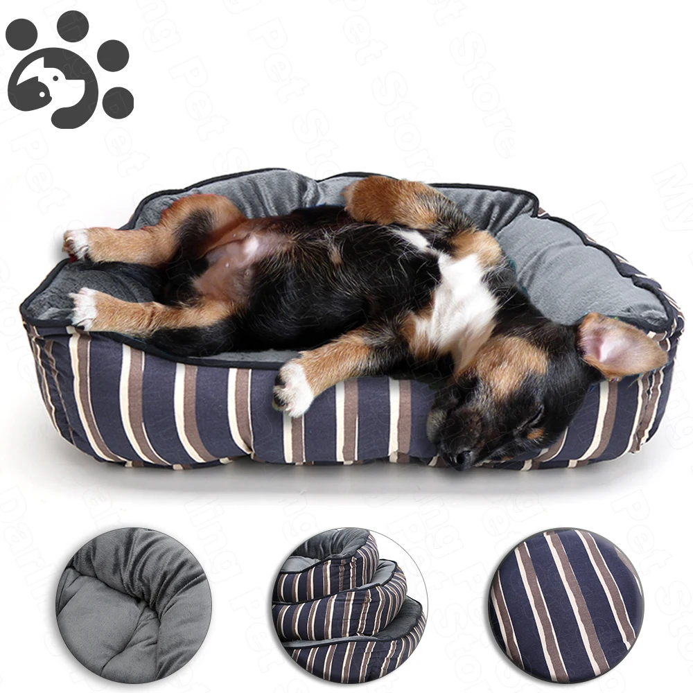 

Plush Dog Bed Soft Sofa Mat for Cat House Pet Puppy Warm Beds for Large Medium Small Dogs Puppy Breathable Soft Bed Pug BD0009