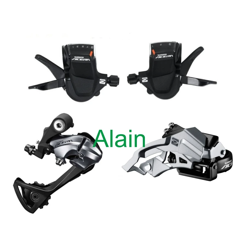 

shimano Acera M3000 27 speed 3 pcs groupset Front/Rear Derailleur Shifters