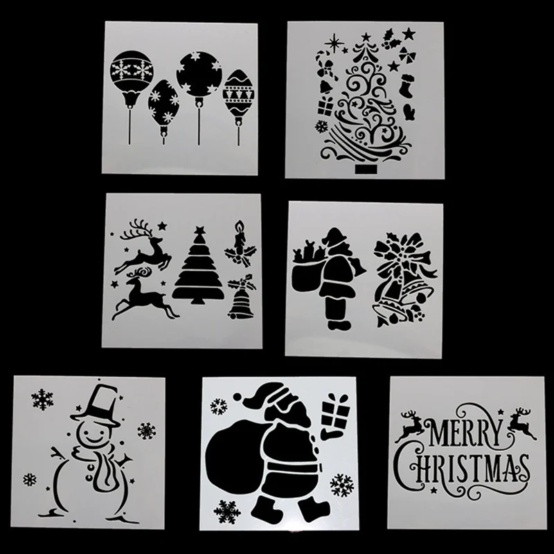 

DIY Christmas Deer Hollow Layering Stencils For Wall Painting Scrapbooking Stamping Album Decorative Embossing Paper Card