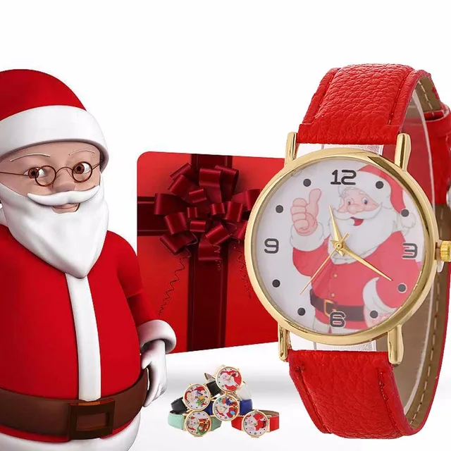 Women Watch Christmas Santa Pattern Fashion Ladies Wrist Watches Female Leather Women Watch Christmas Santa Pattern Fashion Ladies Wrist Watches Female Leather