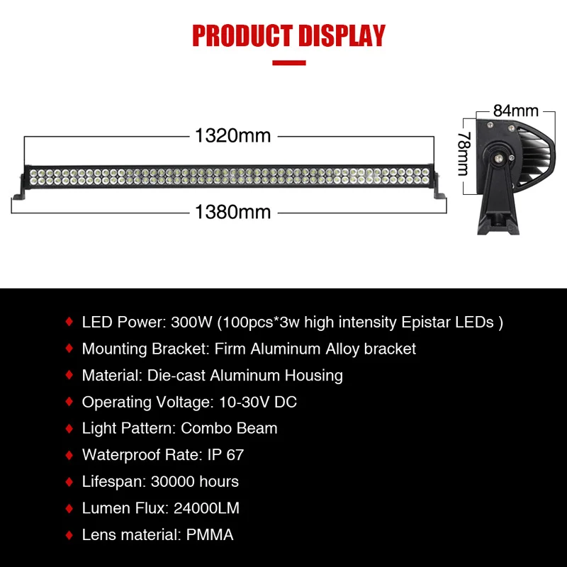 300 Вт 52 ''светодиодный световой бар+ 4'' 18 Вт светодиодный световой бар+ лобовое стекло и a-столб монтажный комплект кронштейнов для внедорожников Jeep Wrangler JK 07-15