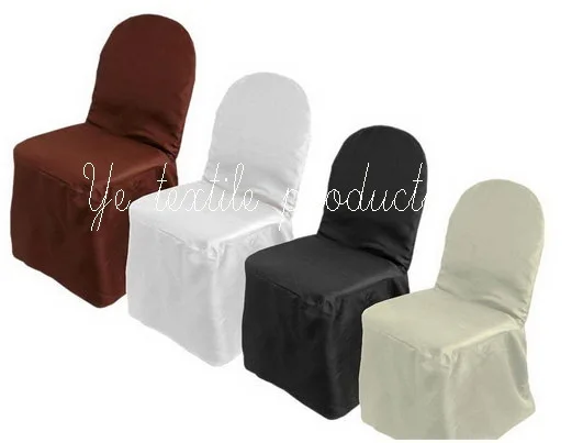 Высокое качество черный полиэстер Банкетный стул крышка/для украшения свадьбы и вечерние