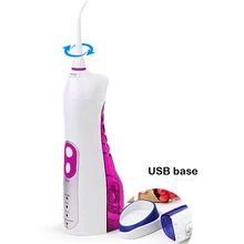 YASI FL-V17 портативный ирригатор для полости рта перезаряжаемый водный Флоссер с беспроводной зарядной базой розовый цвет