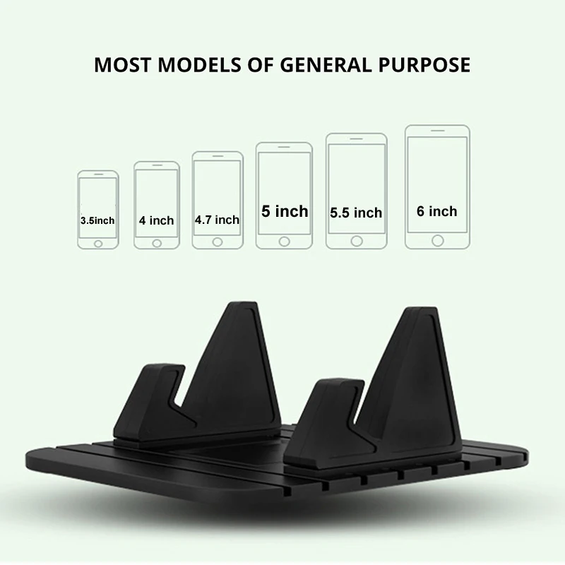 Car Dashboard Desk Anti Skid Mat Phone Storage Stand Mobile Phone Mount Anti-Slip Bracket Cell Holder Non-Slip Stand