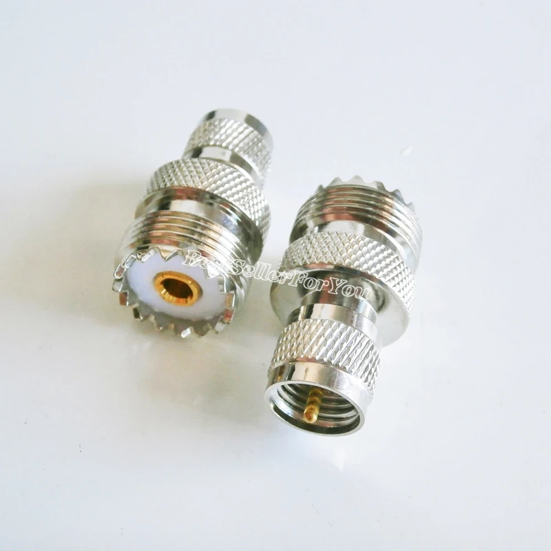 10 шт. адаптер SO239 UHF гнездо so 239 для Mini штекер MINIUHF разъем прямой F/M.|Соединители| |