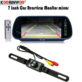 

Koorinwoo Hight Resolution Car Monitor Mirror TFT LCD Screen Car Rear View Camera Kit Backup Parking Parktronic Car detector