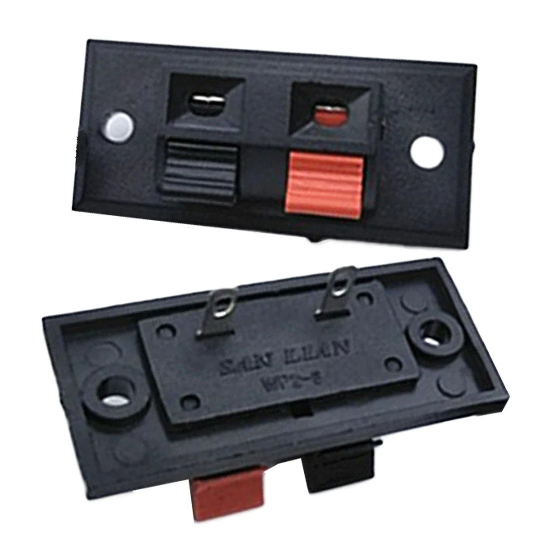 

5 Pcs 2 Positions Terminal Connections Of Push Button Connector In Jack Spring Load Speaker Audio