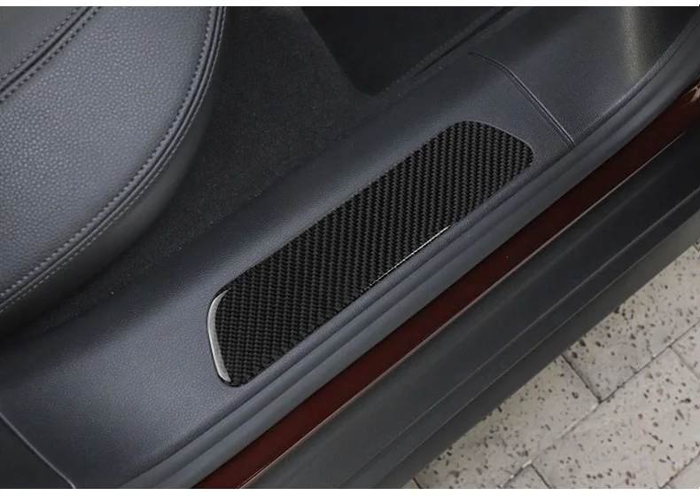 4 шт. двери автомобиля порога пластины сплава Добро пожаловать подножка защитную крышку педали для Porsche Panamera 2017 2018 черный