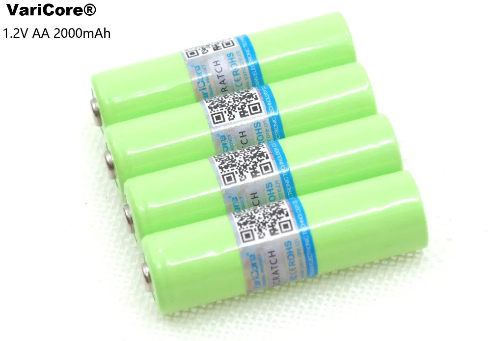 

VariCore AA Ni-MH Battery 2000mAh 1.2V Rechargeable Battery High Capacity Camera/Microphone/Mouse /toys batteries