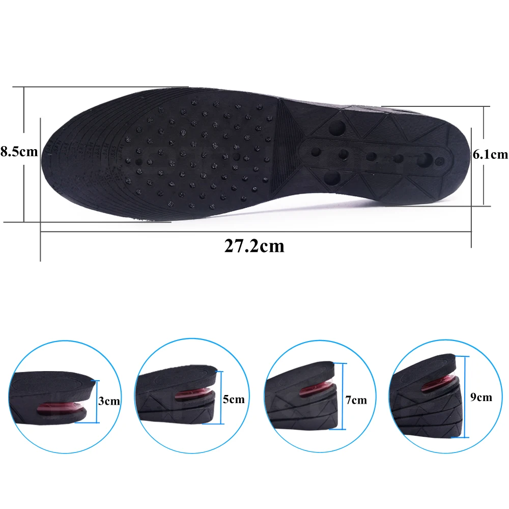 Стельки с увеличением роста 3 уровня 3/5/7 см|height increase insole|increase insolesoles for shoes |