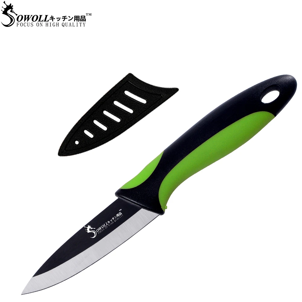 Most Popular Kitchen Tools One Piece Ceramic Knife SOWOLL Brand Black