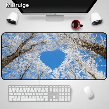 

Mairuige Hot Selling Scenery Big Tree Forest Mousepad Big Size 90x40x3MM Gaming Mouse DIY for s PC Notebook Rubber Mice Mat