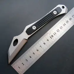 Новое поступление C1590 прямо на открытом воздухе Ножи D2 Сталь + камень стирки поверхности лезвия Кемпинг Охота EDC ручной инструмент ножи