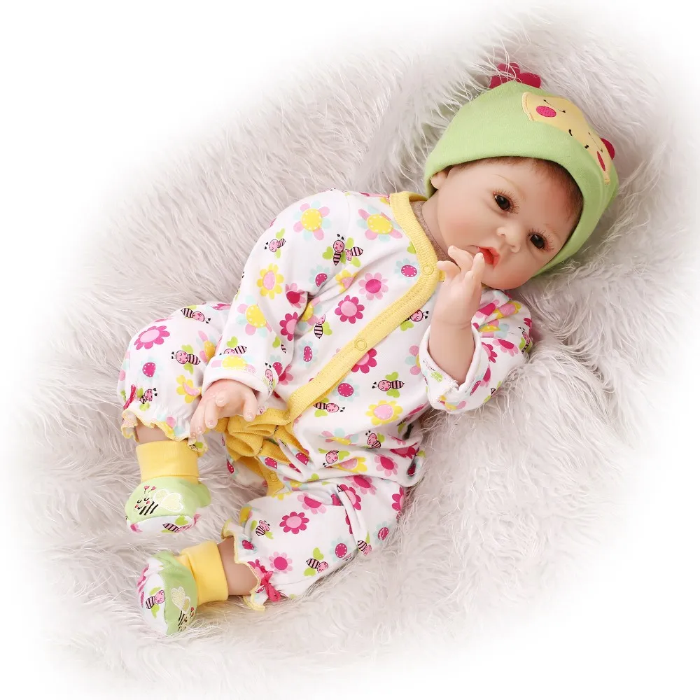 Reborn Baby Куклы, винил силиконовые 22 дюймов 55 см детей кукла, настоящее Новорожденные лицо Soft Touch для девочек Детский подарок Bebe игрушки