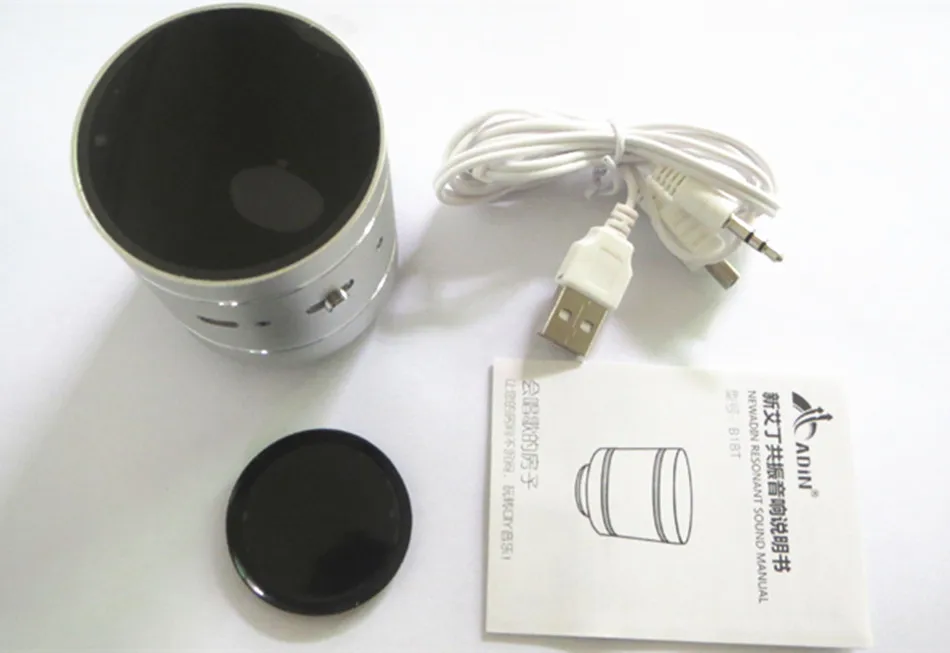 Adin Vibration Speaker Bluetooth Mini Subwoofer Wireless Speaker Portable Metal Altavoz Bluetooth Portatil Speakers for Computer