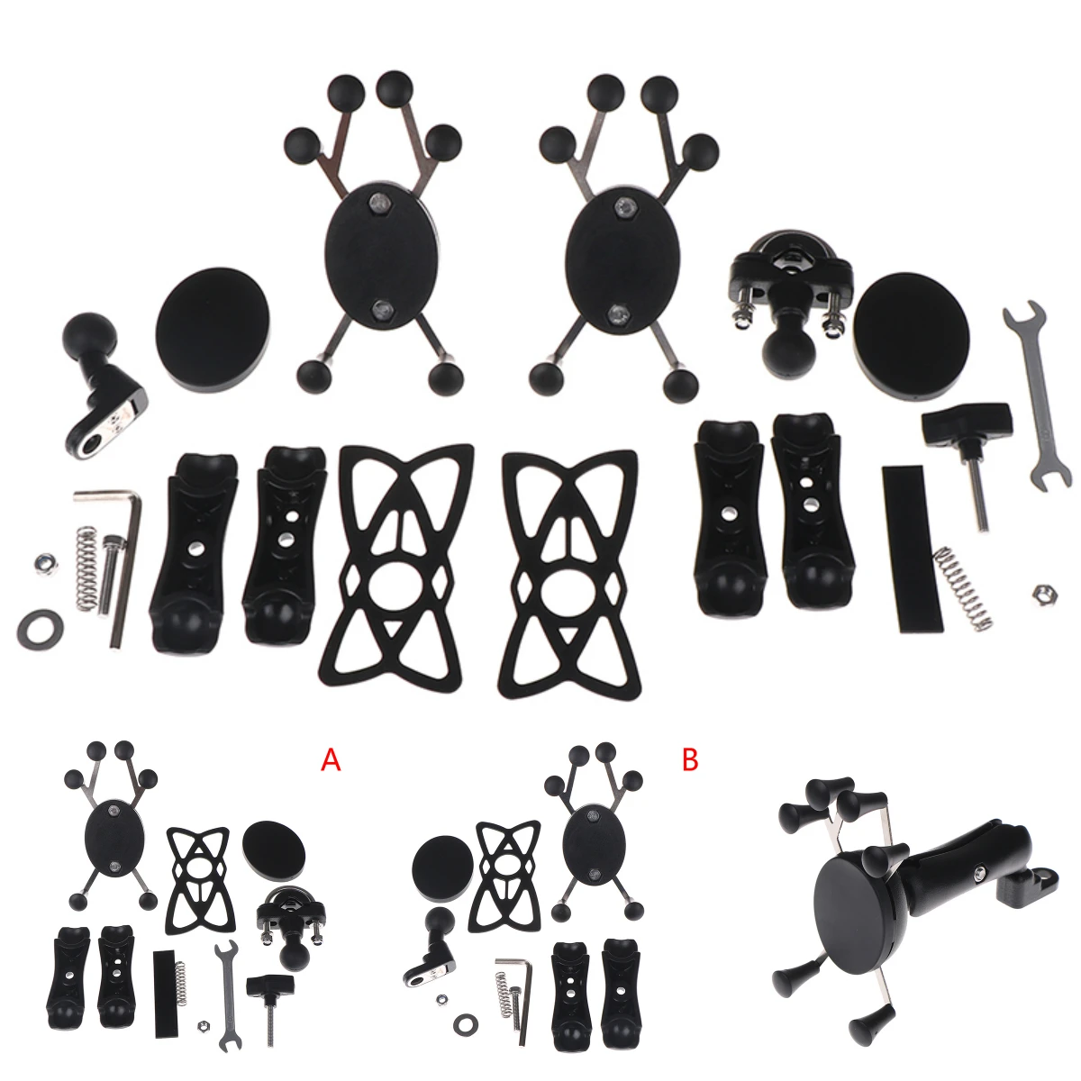 

With Silicone X-grip Phone Stand For Smartphone GPS Holder Motorcycle Handlebar Bike Phone Mount Holder Support Bicycle