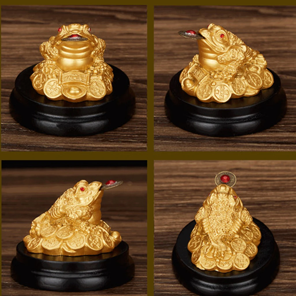 Lucky Money Three-Leg / Ching Bagua Ingot Coin Toad Frog Fortune Feng Shui
