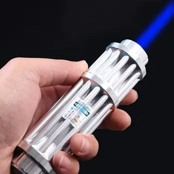 

Strong Beam 450nm Adjustable Focus Strong 500000m High Power Blue Laser Pointer Focusable Lazer Pen Torch Burn Cigarettes