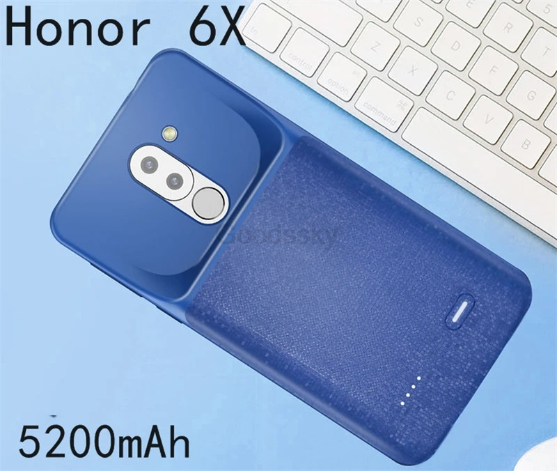 Силиконовый противоударный чехол-батарея Silm для huawei Honor 8 9 Lite 6X 7X Play 8X Nova 3 power bank, чехол-накладка на заднюю панель, чехол s