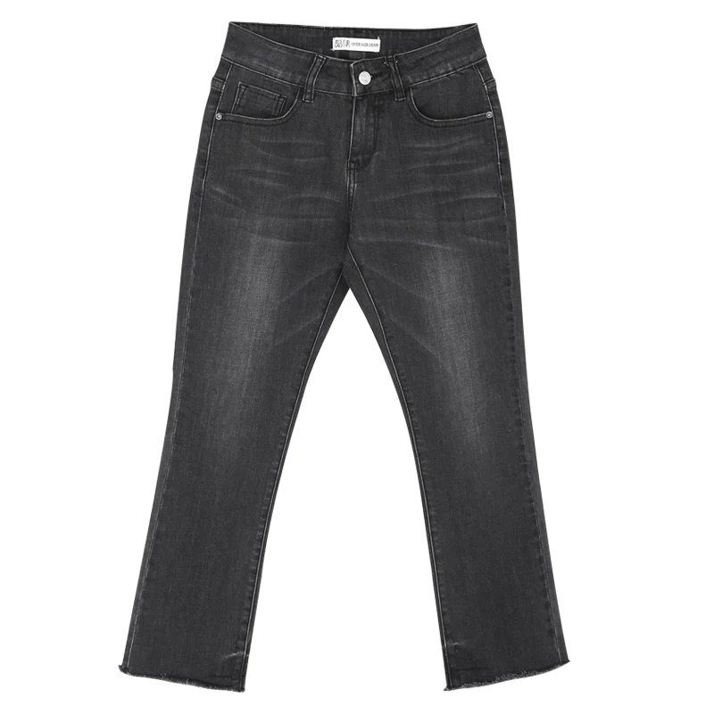 LEIJIJEANS Новое поступление весенние черные и белые расклешенные джинсы больших