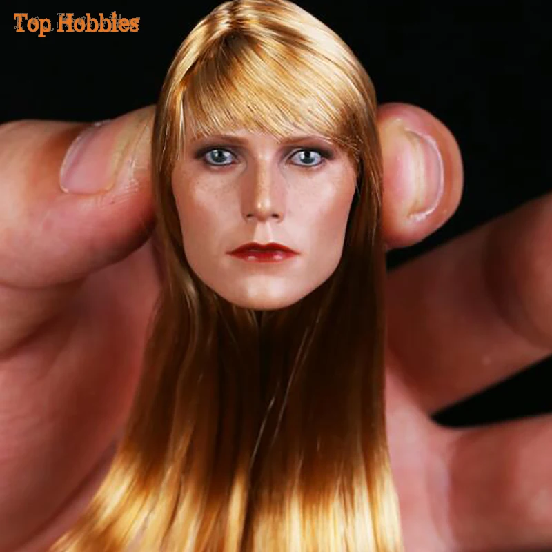 

ToysHobbies Action Toy Figures 1/6 Scale accessories Avengers Small Pepper Potts Hair Head sculpt Testa For 12" Body FigureModel
