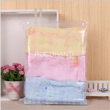 ROCOHANTI 50 шт./лот перерабатываемые полупрозрачные сумки для упаковки нижнего белья пластиковые хозяйственные сумки 30*40 см, принимаем заказ на заказ