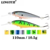 LINGYUE appâts de pêche Minnpw Leurre de brochet appâts 11 cm 10.5g Jerkbait nage profonde Wobblers Isca attirail artificiel Pesca Leurre basse ► Photo 1/6