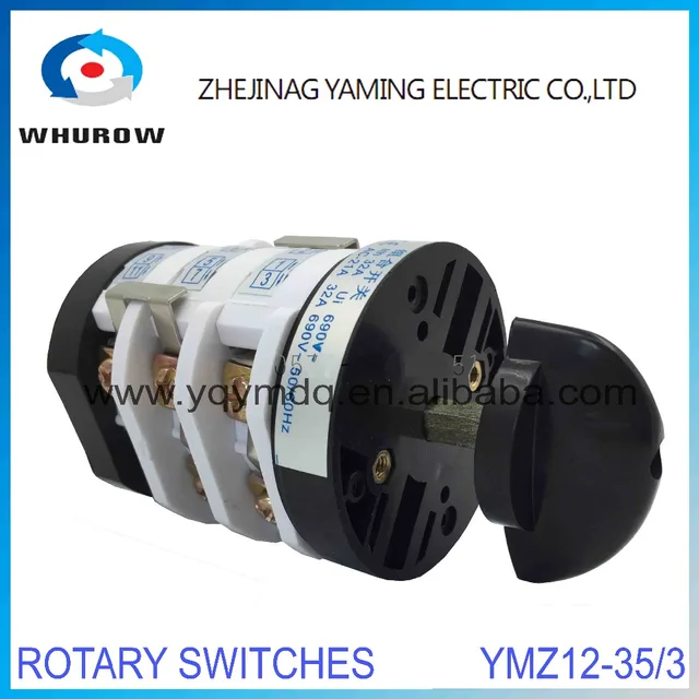 Interruttore Rotativo ON-OFF-ON 3 Posizioni 63A 660V - Universale Con Scatola
