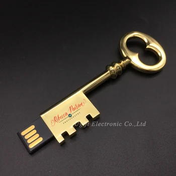 

1pcs skeleton key USB Flash Drive 4GB 8GB with Logo Color Printing usb stick 16GB 32GB pendrives pen drive usb 2.0 Free Shipping