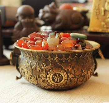 

SCY 16504+++Feng shui ornaments Zhaocai cornucopia copper enrichment Home Furnishing decoration office decoration decoration cen