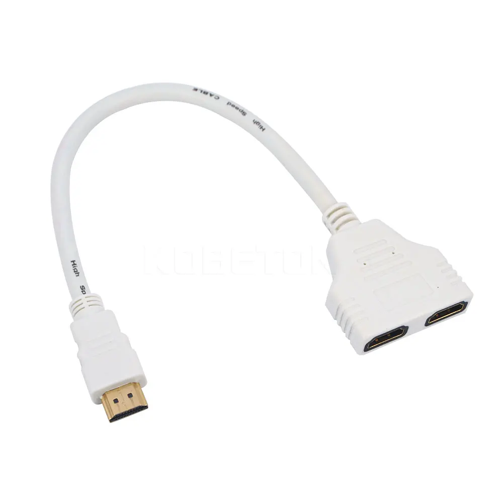 Разветвитель kebidu HDMI 1 штекер Двойной 2 гнездовой адаптер HD LED LCD TV|Кабели HDMI| |