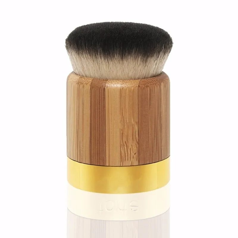 

1Pcs Makeup Brush Power Contour Bronzer Bamboo Handle Blush Cosmetic Foundation Synthetic Hair Beauty Tool pinceis maquiagem