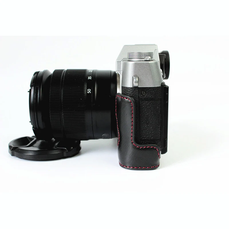 Online Klassische PU Leder Fall Kamera Tasche für Fujifilm Fuji X T10 XT10 X T20 XT20 X T30 XT30 Halb Körper Set Abdeckung mit batterie Öffnung