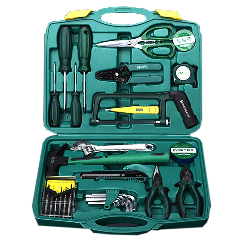 Buy 32 Pcs Hand Tool Set General Household Hand Tool Kit with Plastic Toolbox
