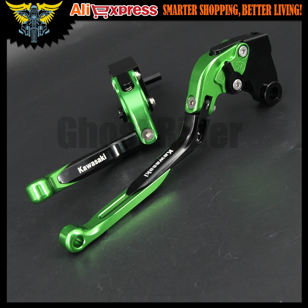 Motorcycle CNC Lengthening Adjustable Brake Clutch Levers For kawasaki