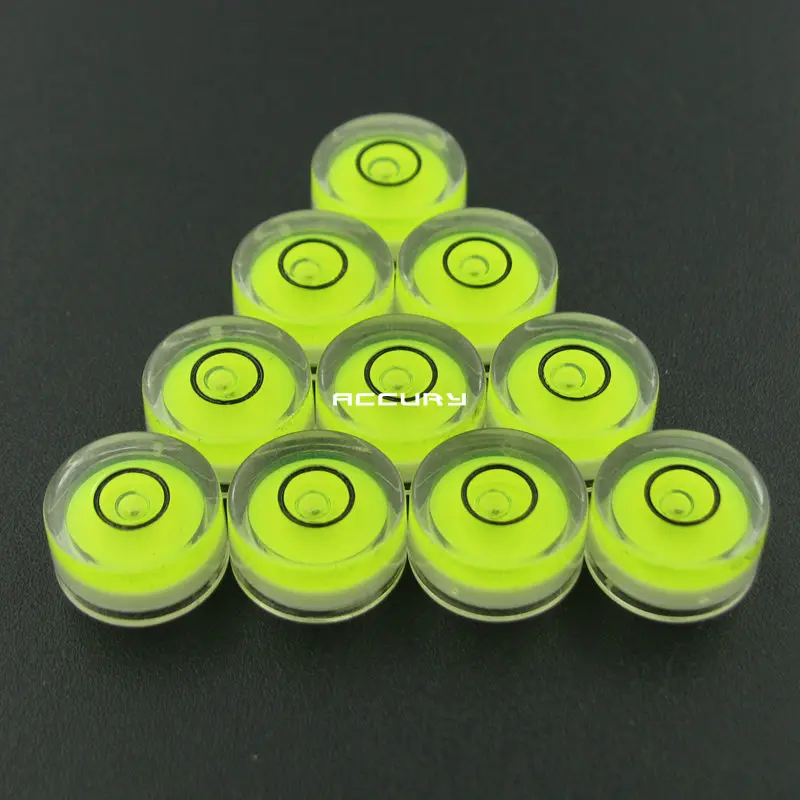 

HACCURY (100pieces/lot) High Accuracy Spirit Level of Beads Mini Bubble Level Tools Horizontal Instrument diameter 12mm 15mm