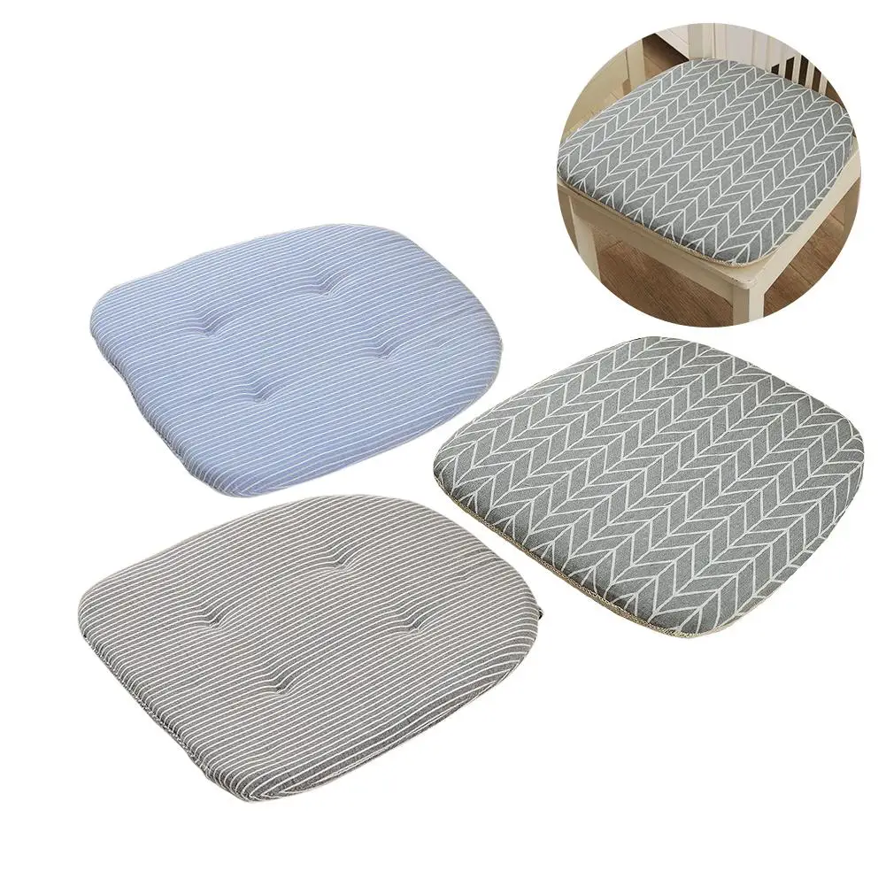 Japanese Fresh Lattice Cushions Restaurant Dining Chair Cushion Nail
