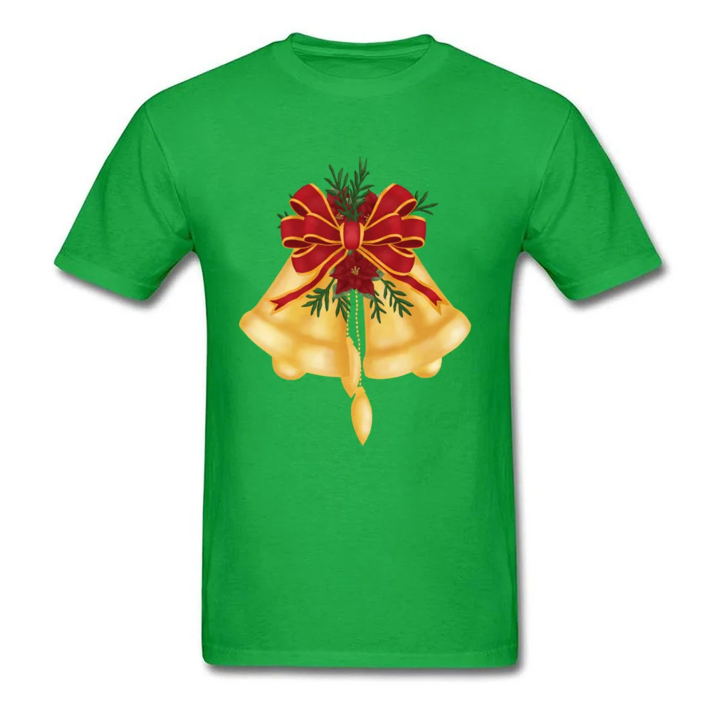 Прочный Шарм рождественские колокольчики Спортивная футболка мужские футболки подарок футболка Милая с коротким рукавом сумасшедшая Спортивная футболка - Цвет: Green