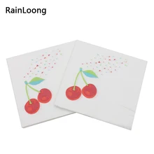 [RainLoong] бумажные салфетки, впитывают жидкость, вишневые события и вечерние салфетки для салфеток, украшения, салфетки 33 см* 33 см 1 упак./лот