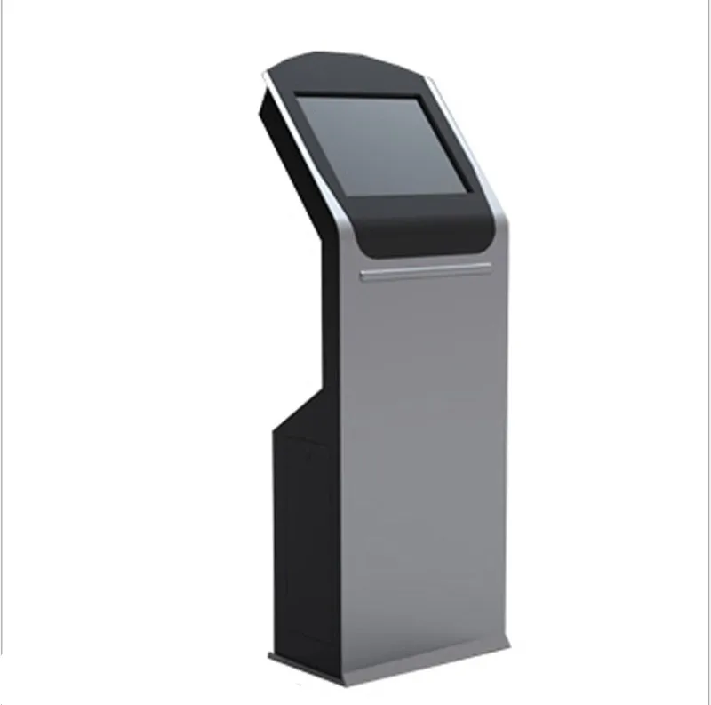 Cell Phone Charging Station Standing Kiosk With Locker And 19 Inch Lcd